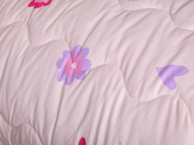 Ковдра двоспальна 180x210 Ecotton Силікон 300 Ranforce Рожевий 20-1455
