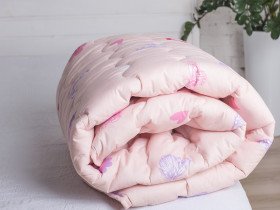 Одеяло Евро 200x220 Ecotton Силикон 300 Ranforce Розовый 20-1455