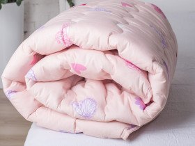 Одеяло Евро 200x220 Ecotton Силикон 300 Ranforce Розовый 20-1455