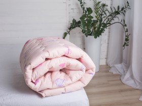 Одеяло Евро 200x220 Ecotton Силикон 300 Ranforce Розовый 20-1455