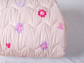 Одеяло Евро 200x220 Ecotton Силикон 300 Ranforce Розовый 20-1455
