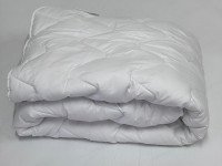 Ковдра Євро 200x210 Ecotton антиалергенна всесезонна білого кольору Ecotton