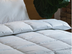 Ковдра Євро 200x220 Ecotton Тік Білий