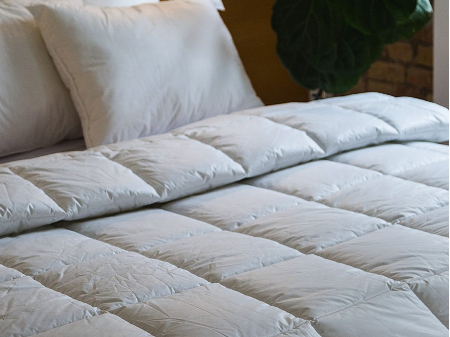 Ecofill double blanket 172x205 Ecotton anti-allergenic swan down cover teak