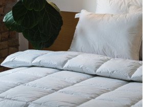 Ковдра півтораспальна 150x210 Ecotton Тік Білий