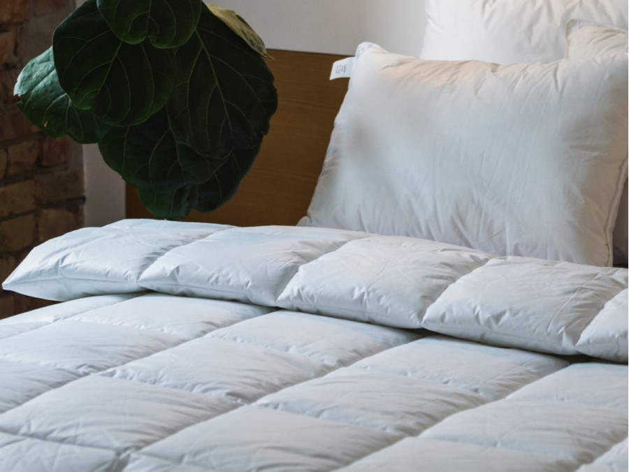 Ecofill double blanket 172x205 Ecotton anti-allergenic swan down cover teak