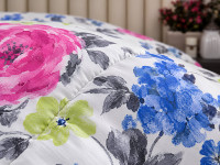 Ковдра двоспальна 172x205 Ecotton всесезонна антиалергенна бавовняна рожевого кольору 20-1455 Pink