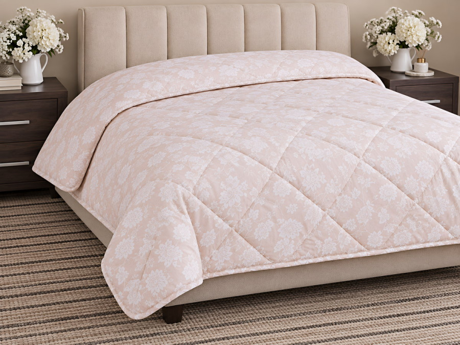 Euro blanket 200x210 Ecotton all-season anti-allergenic milky color 40-0139