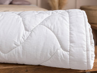 One and a half bed blanket 140x205 Ecotton all-season cotton white