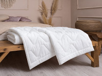 One and a half bed blanket 140x205 Ecotton all-season cotton white