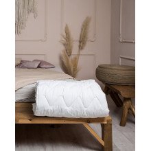 One and a half bed blanket 140x205 Ecotton all-season cotton white