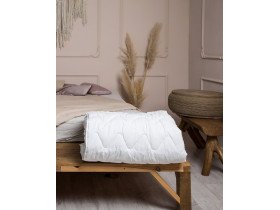 One and a half bed blanket 140x205 Ecotton all-season cotton white