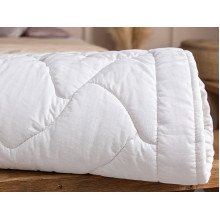 One and a half bed blanket 140x205 Ecotton all-season cotton white
