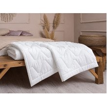 One and a half bed blanket 140x205 Ecotton all-season cotton white
