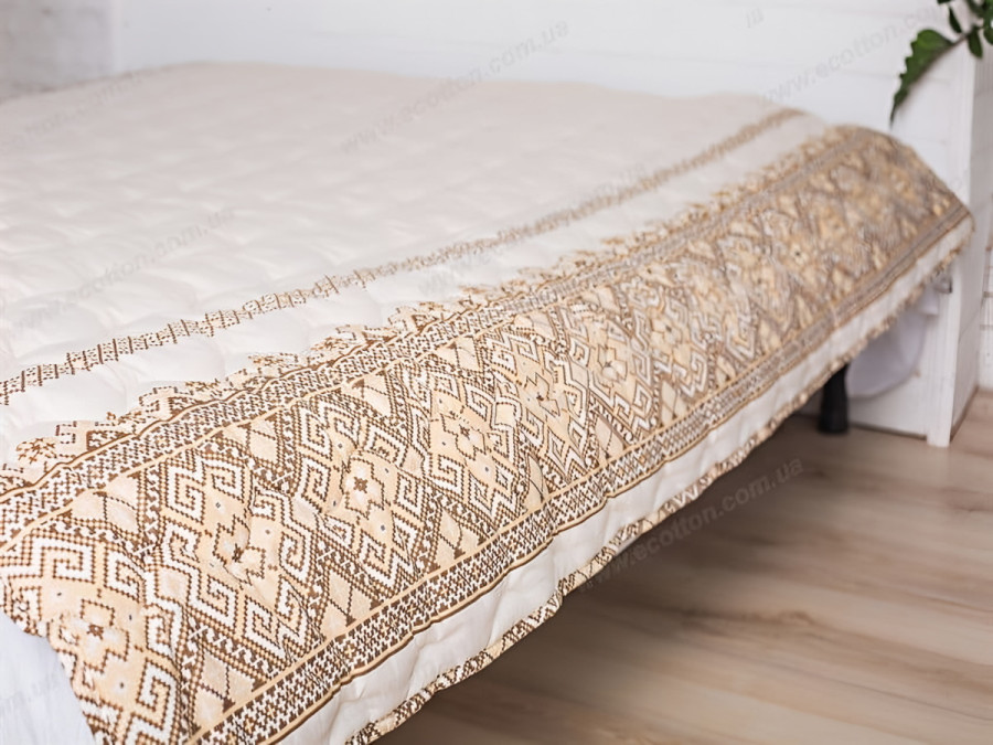 Ковдра двоспальна 180x210 Ecotton Напівшерсть 300 Ranforce 40-0916