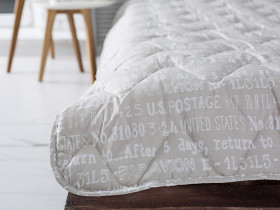 Ковдра Євро 200x220 Ecotton Силікон 300 Ranforce Бежевий 40-0915