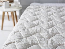 Одеяло двуспальное 180x210 Ecotton Полушерсть 400 Ranforce Бежевый 40-0915