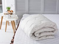 Ковдра Євро 200x220 Ecotton Силікон 300 Ranforce Бежевий 40-0915