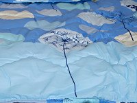 Одеяло Евро 200x210 Ecotton всесезонное хлопковое голубого цвета 40-0607 Blue