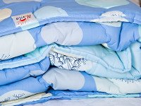 Одеяло Евро 200x210 Ecotton всесезонное хлопковое голубого цвета 40-0607 Blue