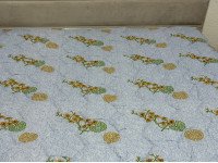 Ковдра Євро 200x210 Ecotton всесезонна бавовняна блакитного кольору 50-0012 Blue