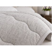 Warm wool blanket Euro 200x210 Ecotton cotton gray 40-0966