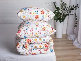Ковдра Євро 200x220 Ecotton Силікон 300 Ranforce Червона 20-0256
