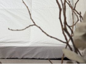 Перина с бортами по периметру 60x120 Ecotton Ecofil Тик Белый с бортом