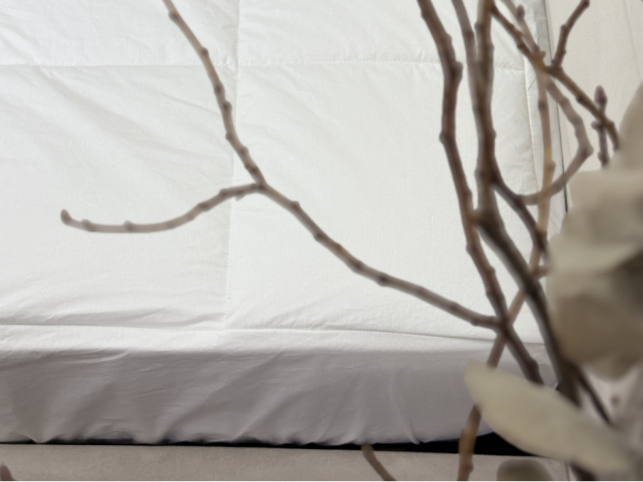 Перина з бортами по периметру 60x120 Ecotton Ecofil Тік Білий з бортом