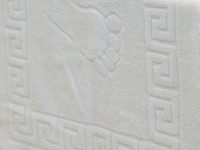 Коврик махровый 50x70 Ecotton Ножки Белый 650
