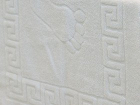 Коврик махровый 50x70 Ecotton Ножки Белый 650