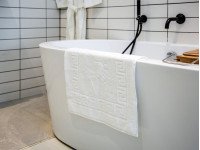 Коврик махровый 50x70 Ecotton Ножки Белый 650