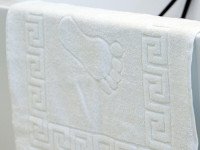 Коврик махровый 50x70 Ecotton Ножки Белый 650