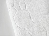 Коврик махровый 50x70 Ecotton Ножки Белый 650