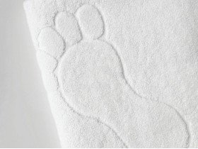 Килимок махровий 50x70 Ecotton Ніжки Білий 650