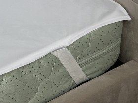 Наматрасник 90x200 Aqua-stop Полисатин резинка по углам
