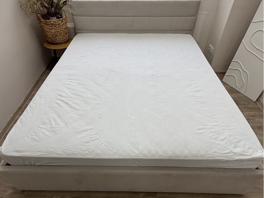 Наматрацник 140x200 Ecotton Aqua-stop Махрова тканина з бортом по периметру
