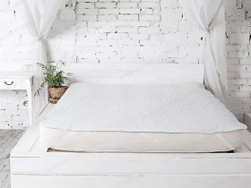 Наматрасник 140x200 Ecotton Бязь Серый 40-0966