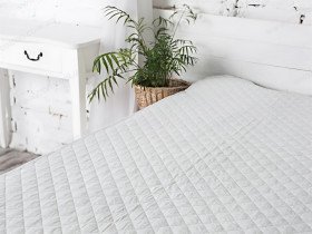 Наматрасник 140x200 Ecotton Бязь Серый 40-0966