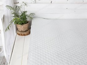 Наматрасник 140x200 Ecotton Бязь Серый 40-0966