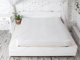Наматрасник 140x200 Ecotton Бязь Серый 40-0966