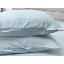 Наволочка 50x70 2 шт. Ecotton Сатин Aqua Grey 15-5205