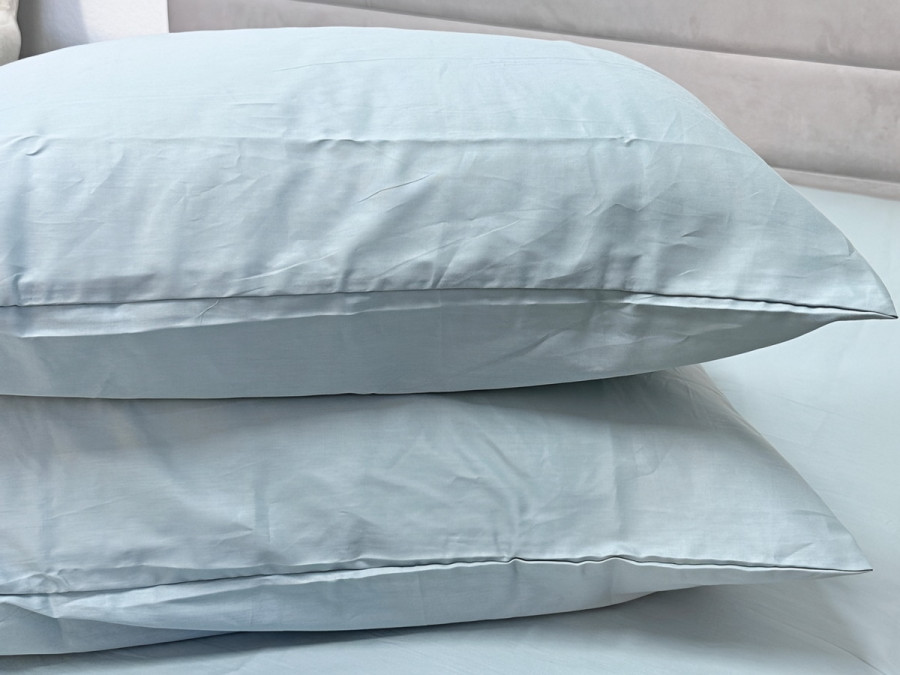 Наволочка 50x70 2 шт. Ecotton Сатин Aqua Grey 15-5205