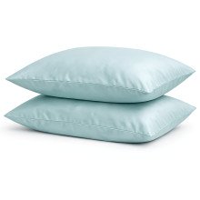 Наволочка 50x70 2 шт. Ecotton Сатин Aqua Grey 15-5205