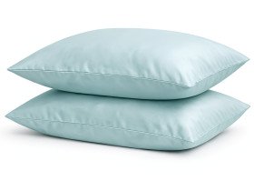 Наволочка 50x70 2 шт. Ecotton Сатин Aqua Grey 15-5205