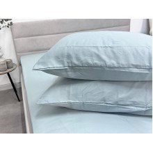 Наволочка 50x70 2 шт. Ecotton Сатин Aqua Grey 15-5205