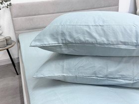 Наволочка 50x70 2 шт. Ecotton Сатин Aqua Grey 15-5205