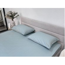 Наволочка 50x70 2 шт. Ecotton Сатин Aqua Grey 15-5205