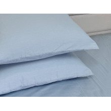 Наволочка 50x70 2 шт. Ecotton Сатин Голубой Pearl 14-4206
