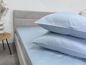 Наволочка 50x70 2 шт. Ecotton Сатин Голубой Pearl 14-4206